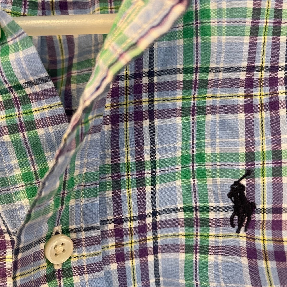 Polo by Ralph Lauren Men's Green Plaid Shirt